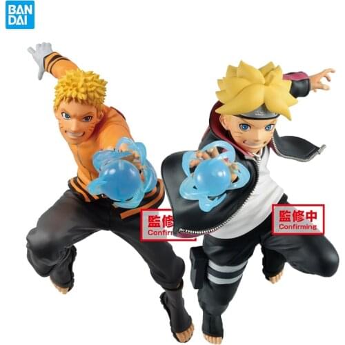 In stock original banpresto NARUTO anime figure VIBRATION STARS Uzumaki Naruto Boruto Action Figure model Collectible toy