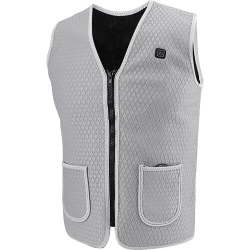 Autumn Winter USB Heated Waistcoat Unisex Winter Electric Heating Vest Warm Vest Vest Smart Charging Heating Vest