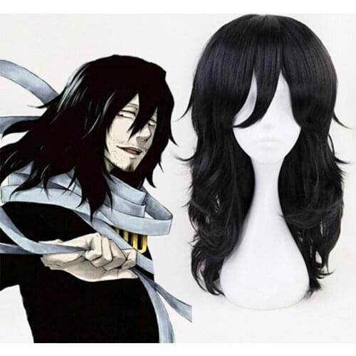 Anime My Hero Academia Cosplay Wig Shouta Aizawa Cosplay Wigs Heat Resistant Synthetic Halloween Boku No Hero Academia Deku Wig