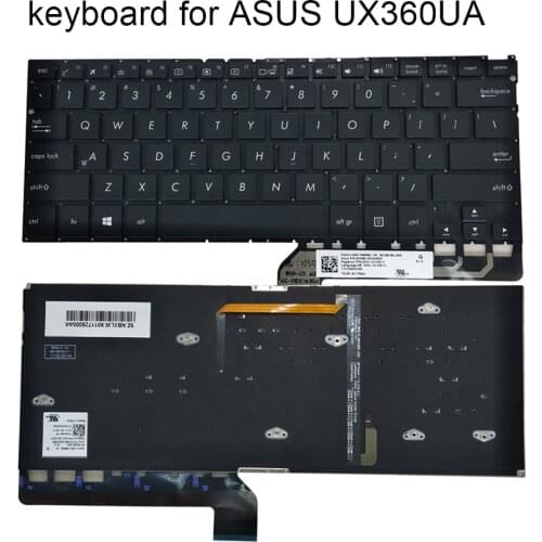 US computer keyboard backlight for ASUS ZenBook UX360 UX360UA UX360CA Q324CA notebook pc keyboards English qwerty 0KN1 351HE13