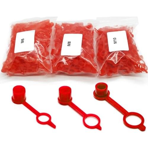 200pcs 300pcs M6 M8 M10 MIX Polyethylene Plastic Dust Cap Dust Cover Protection Cover Cap for Grease Gun Zerk Fitting