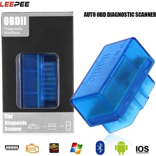 LEEPEE Code Reader For Android Windows IOS Car Diagnostic Scanner Bluetooth Repairing Tools Mini ELM327 OBD2