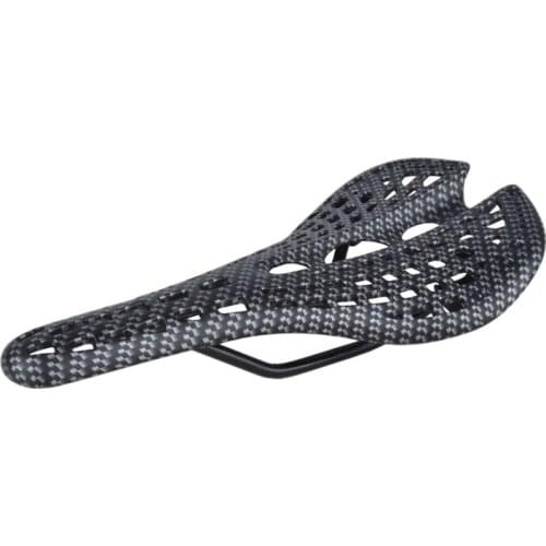 Mountain Road Bicycle Saddle Carbon Fiber Racing Bike Riding Hollow Saddle Seat Bike Parts Cycling Printing Cushion