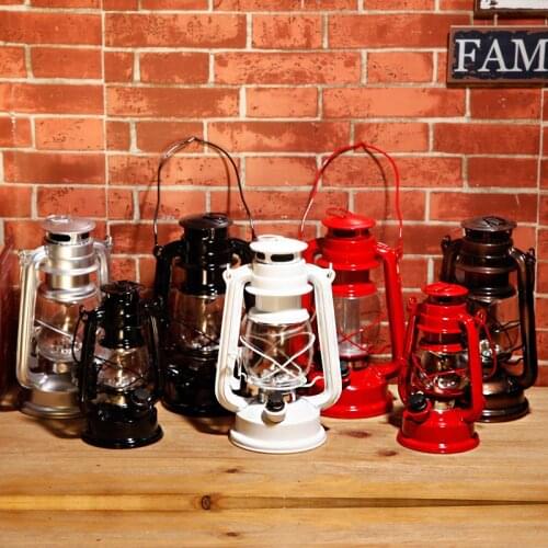 Retro Vintage LED kerosene table lamp cabinet hotel restaurant decoration desk light indoor decoration desk lamps ZA81045