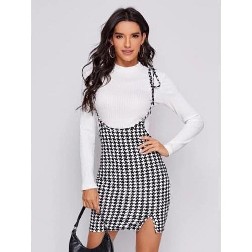 Retro Plaid Sexy Spaghetti Strap Bodycon Mini Dresses Women Casual Party Short Fashion Short suspender skirt Vestido