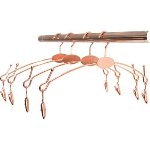 15Pcs Quality Metal Non-slip Hanger Underwear Bra Clothespin Panties Clips Clothes Drying Racks Dress Closet Hangers Organizer