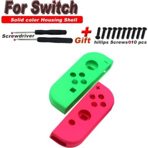 For Nintend Switch NS Joy Con Housing Shell Case Green Yellow Pink Left / Right Joycon Controller Cover Game Accessories
