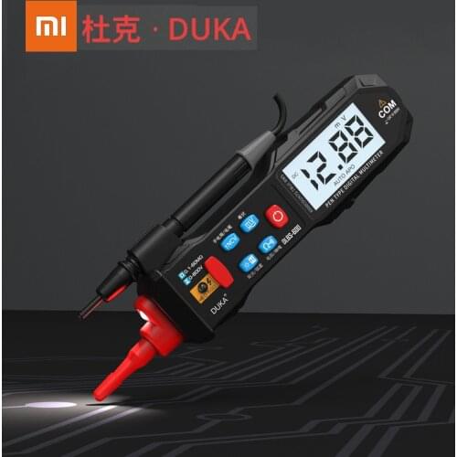 Xiaomi DUKA LCD Digital High Precision Multimeter Pen Flashlight Non-contact Detection Sound Light Screen Alarm Easy Measurement