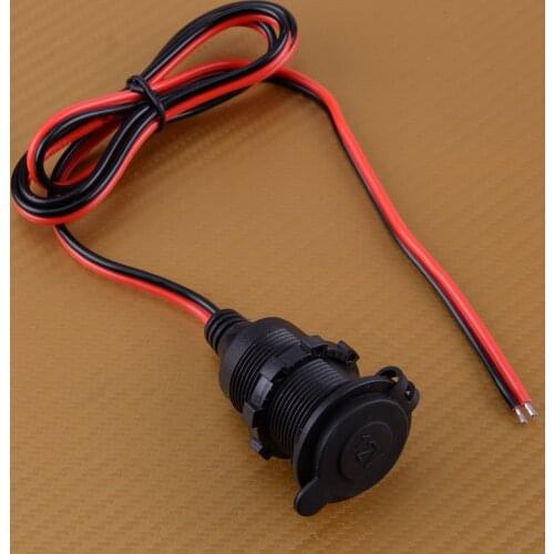 12V DC Female Car Cigarette Lighter Socket Plug Connector Adapter Cable
