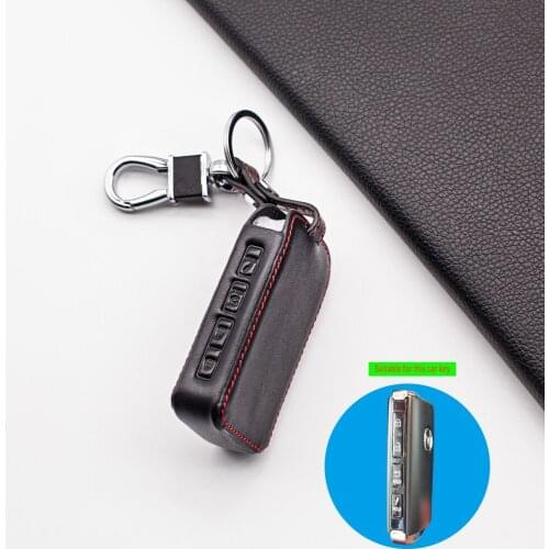 Carrying Leather Car Key Cover Case For Mazda 3 2019 New Arrival Sedan Hatchback 2/3/4 Buttons Smart Case For Cap Holder