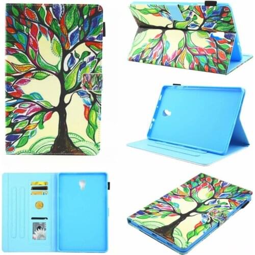 Leather PU Case For Samsung Galaxy Tab A A2 2018 10.5 inch T590 T595 T597 SM-T590 Cover Funda Tablet Fashion Painted Stand Shell
