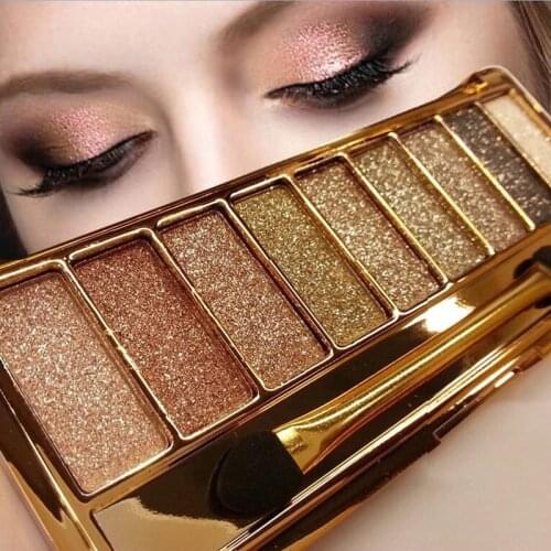 Hot 9 colors Fashion eyeshadow palette matte eyeshadow palette glitter eye shadow makeup nude makeup set Cosmetics