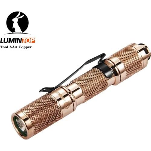 Lumintop Tool AAA Copper keychain flashlight Cree XP-G2 (R5) MAX 110 lumens Mini LED Torch By AAA Battery for Hiking Camping