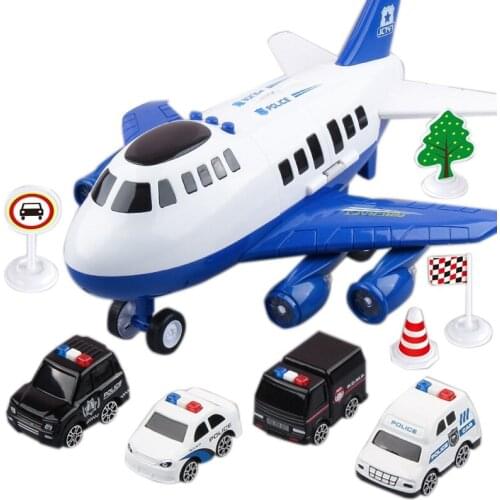 Multifunctional Loading Aircraft DIY Assembled Storage Airplane Toy Child Inertial Airplane Model Transport Aircrafts