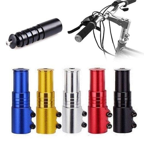 MTB Bicycle Road Bike Handlebar Fork Stem Riser Extender Adaptor Black Durable
