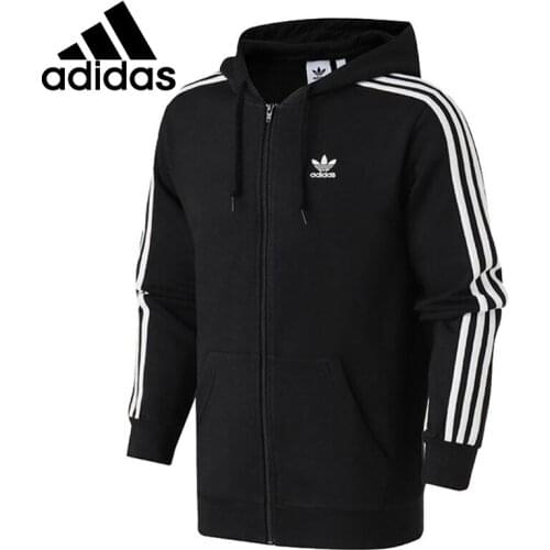 Original New Arrival Adidas Originals 3-STRIPES FZ Mens jacket Hooded Sportswear