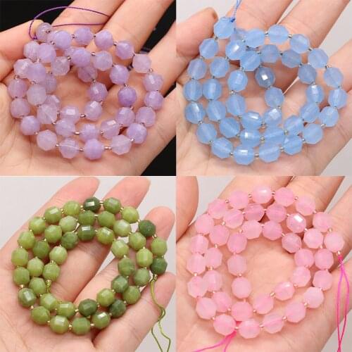 Natural Gem Stone Tiger Eye Stone Beads Faceted Turquoises Fluorite Crystal Agates Loose Beads for DIY Bracelet Jewelry Making