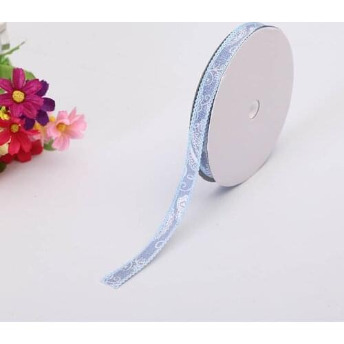 New Two-Color Satin Ribbons Small 1.2cm Denim Large Waist Flower With Handmade Decoration Material Holiday DIY Webbing Ribbons
