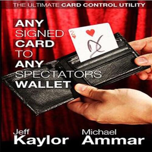 New item Any Card to Any Spectators Wallet magic trick black color GIMMICK street close-up stage card props product 83232