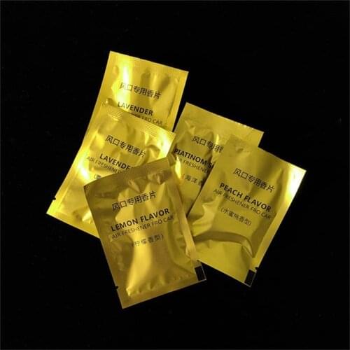 10 Packs Car Air Freshener Car Styling Aroma Solid Perfume Lemon Peach Ocean Lavender Auto Interior Fragnace clip Accessories