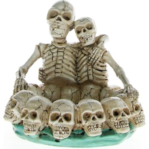 Skull Couple Lovers Ashtray Skeleton Skull Ash Tray Ring Bowl Lover Never Dies For Lovers Smokers Collectables Table Ornament