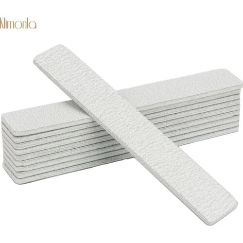 7pcs Gray Square Emery Nail File 100/180 Sanding Buffing Files UV Gel Nail Polish Tips Grinding Trimming Manicure Beauty Tools