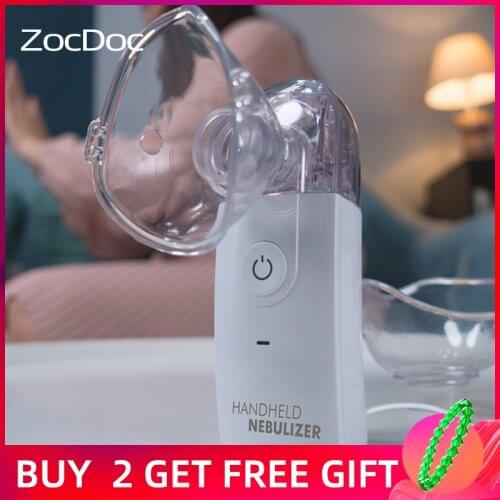 Mini Handheld silent Inhale Nebulizer Ultrasonic inalador nebulizador Health Care Children Adult kids portable atomizer inhaler
