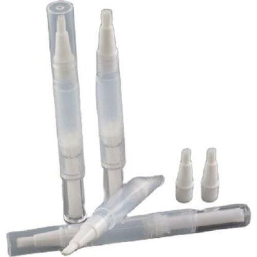 3ML 50pcs/lot Empty Clear Lip Gloss Packing Pens, Plastic DIY Cosmetic Liquid Foudation Container, Screw Style Portable Pens