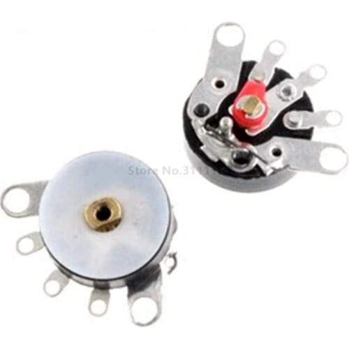 10PCS/LOT Straight Angle Radio Potentiometer RV12MM B503 B50K Power Amplifier Volume Potentiometer With Switch