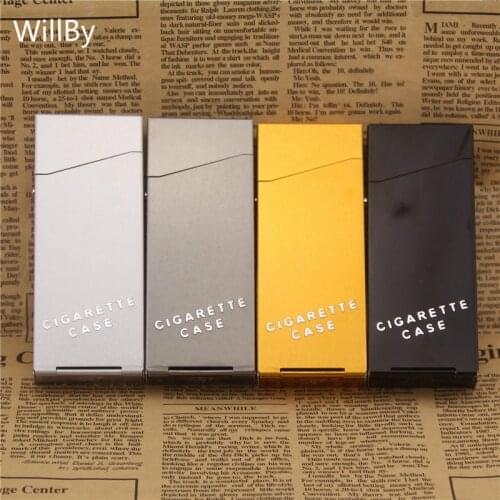 2PCS/LOT Thin and Long Ladys 20 Pcs of Refined Aluminum Alloy Cigarette Case