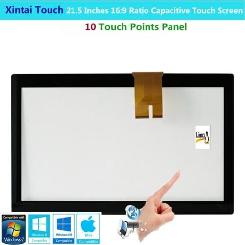 Xintai Touch 21.5 Inches 16:9 Ratio Projected Capactive Touch Screen Panel With 10 Touch Points Plug&Play