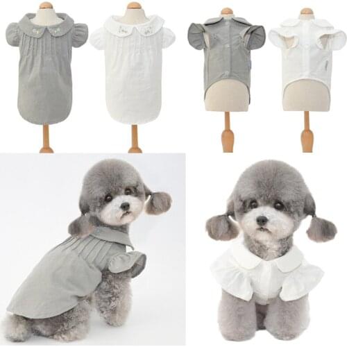 Pet Dog Shirt Cat Puppy Pet Clothing Chihuahua Pomeranian Yorkshire Shih Tzu Maltese Poodle Bichon Schnauzer Dog Clothes Outfit