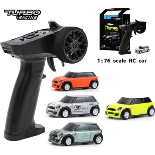 1:76 Turbo Racing RC Car Mini Full Proportional Electric Race RTR Car Kit 2.4GHZ Racing Experience Car Kids Toys New Patent Car