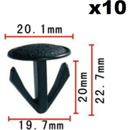 10pcs For Honda Series Fixed buckle / Nylon Retainer Clip x10