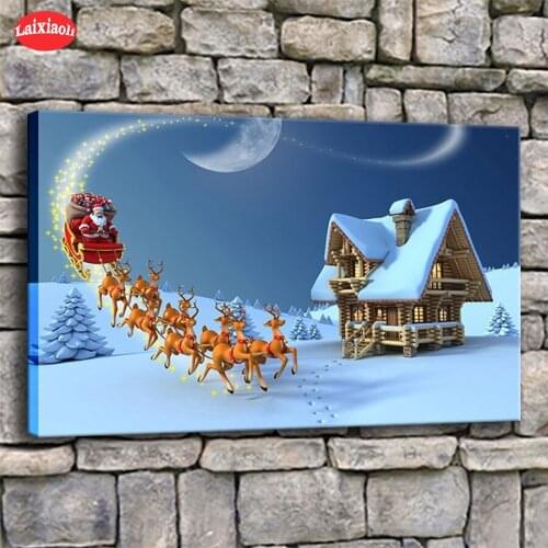 5d mosaic Diamond Painting Piece Christmas Reindeer Santa Claus diamond Embroidery full square&round Diamond cross stitch home