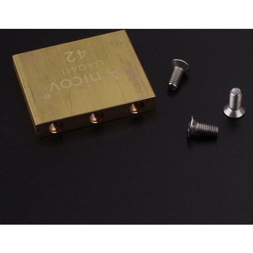 Hand-made Electric Guitar Tremolo System Bridge Brass Block Guitar Accessory