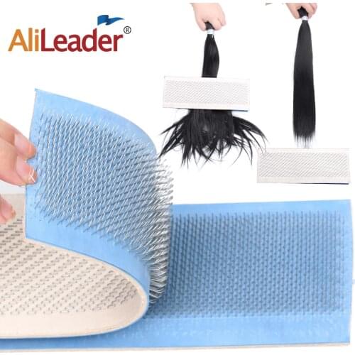 Alileader 33cm*9cm/30cm*9cm/27cm*9cm Hair Drawing Mat for Bulk Brazilian Indian Extension Hackle Styling Tools