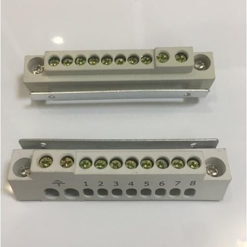 CL 10P 14P 10 14 Positions Hole Power Distribution Box Ground Wire Row Brass Connector Busbar Bar Terminal Block With Holder