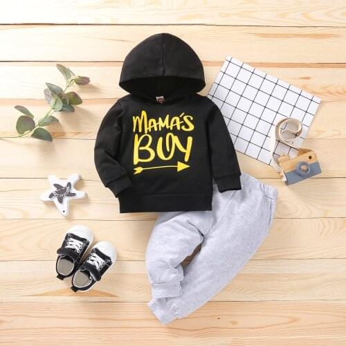 Kids Clothes Boys Baby Boy Clothes Set Toddler Boy Clothes Boy Clothing Set Hooded Top + Pants Tracksuit Outfits Wholesale