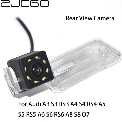 ZJCGO CCD Car Rear View Reverse Back Up Parking Night Vision Camera for Audi A3 S3 RS3 A4 S4 RS4 A5 S5 RS5 A6 S6 RS6 A8 S8 Q7