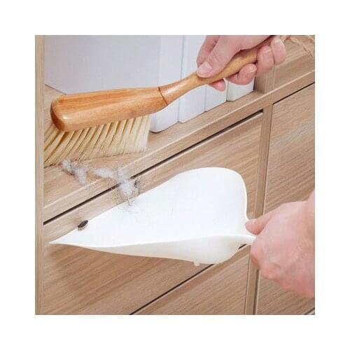 Bamboo handle mini brooms shovel set household plastic cleaning brush small broom dust shovel