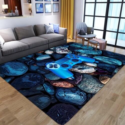 3D Anime Gamer Controller Printed Carpet Cartoon Kids Bedroom Play Floor Mat Living Room Carpets Outdoor Child Boys Game Big Rug