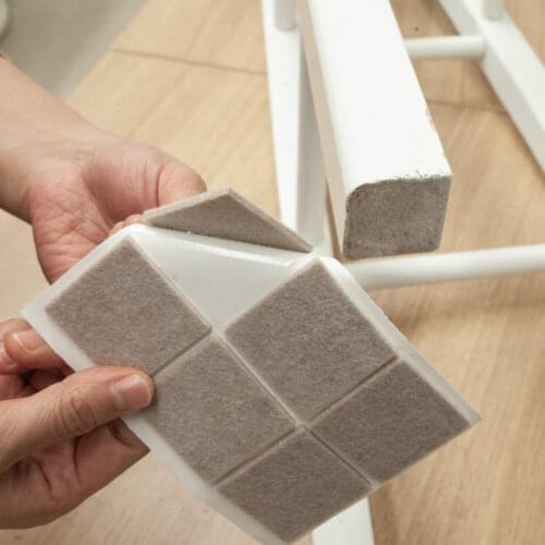 Round Stool Plastic Thick Wooden Chair Single-Sided Protective Cover Non-Slip Foot Pad Chair Leg Table Corner Anti-Vibration Gas