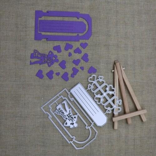 Wedding Metal Cutting Dies Bride and Groom Frame Diy Scrapbooking Photo Album Decorative Embossing Paper Card Crafts Die