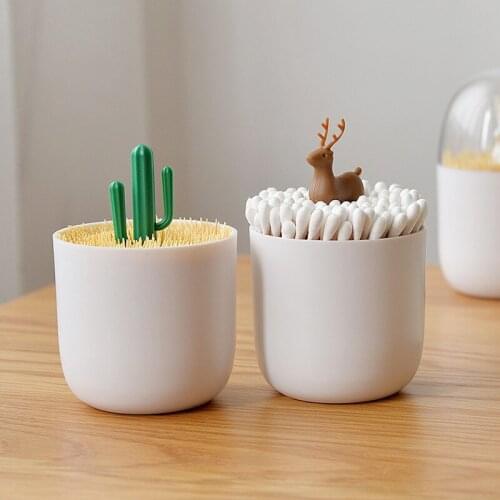 Cute Toothpick Box Toothpick Holder Dispenser Toothpick Jar Creative Home Toothpick Bottle