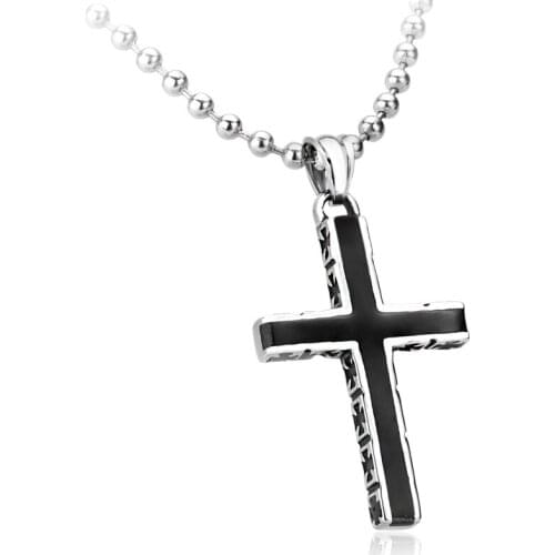 Cool Designed Christian Cross pendant Stainless Steel necklace For Man And Woman Fashion Unique jewelry