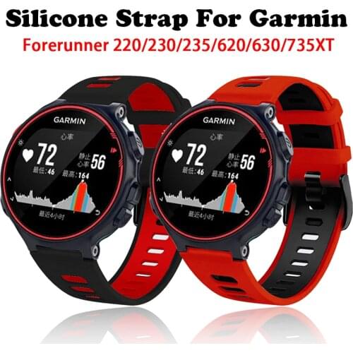 2021New Colorful Watch Band For Garmin Forerunner 735XT 735/220/230/235/620/630 Watch Soft Silicone Strap Replacement Watch Band