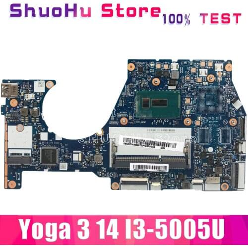 KEFU NM-A381 For Lenovo yoga 3 14 Laptop Motherboard nm-a381 i3-5005U CPU Motherboard 100% Test original