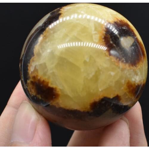 Natural dragon septarian sphere quartz crystal ball Fossil Crystal rieki healing specimen