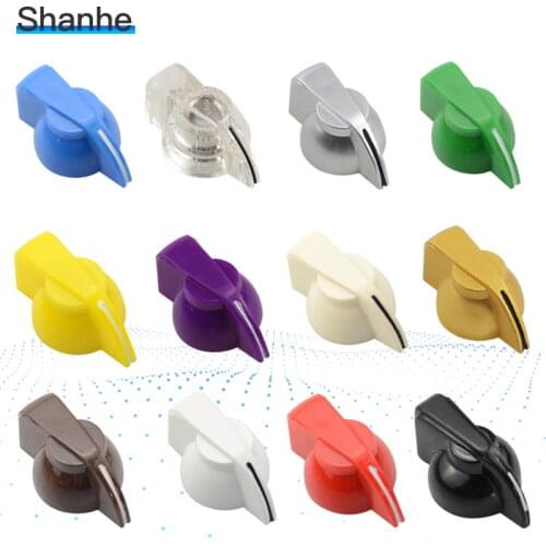 6.35mm Chicken Head potentiometer Knob Guitar effect pedal AMPS jazz bass Skirted Plactic Control Knob